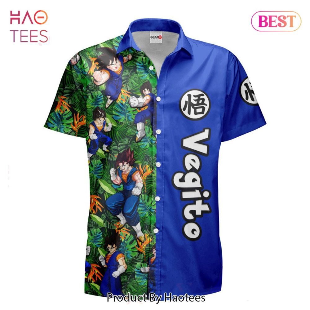Vegito Hawaiian Shirts Custom Anime Merch Clothes For Men Women - Image 2