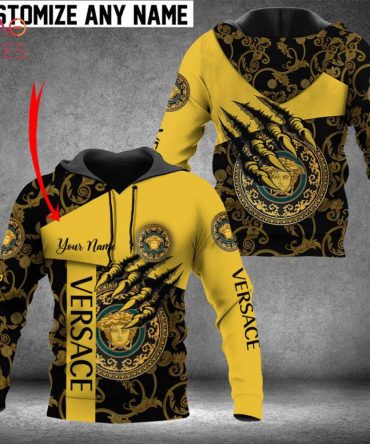 Versace Black Mix Gold Luxury 3D Hoodie Limited Edition