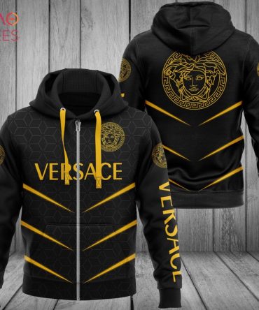 Versace Tripe Gold Luxury 3D Hoodie Pod Design