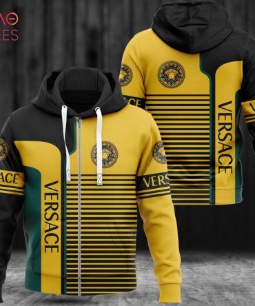 Versace Stripe Black Luxury 3D Hoodie Limited Edition