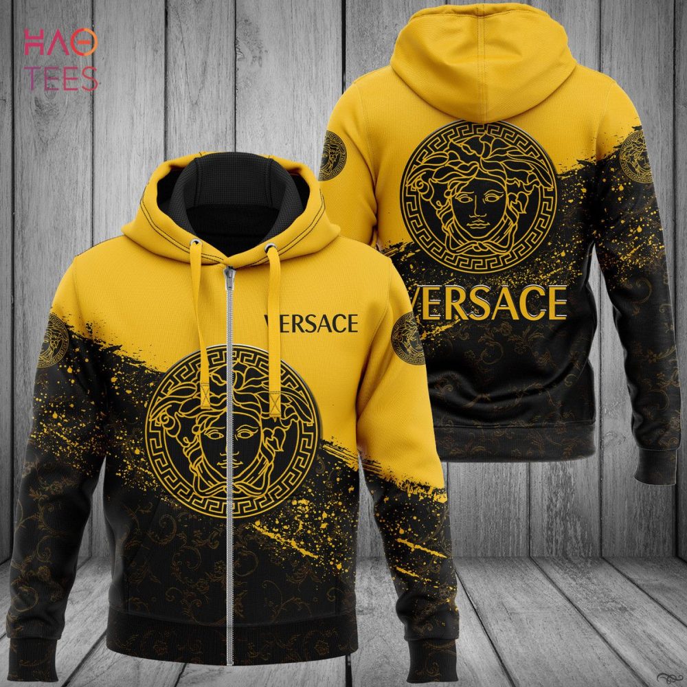 Versace Gold Mix Black Luxury 3D Hoodie Pod Design