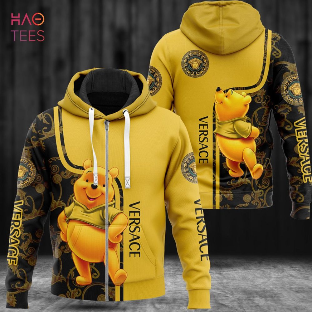 Versace Winnie Pooh Luxury 3D Hoodie Pod Design