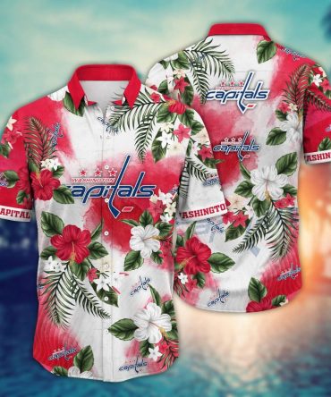 Washington Capitals Nhl Hawaiian Shirt Firefliestime Aloha Shirt