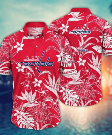 Washington Capitals Nhl Hawaiian Shirt Flip Flops Aloha Shirt
