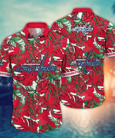 Washington Capitals Nhl Hawaiian Shirt Garden Parties Aloha Shirt