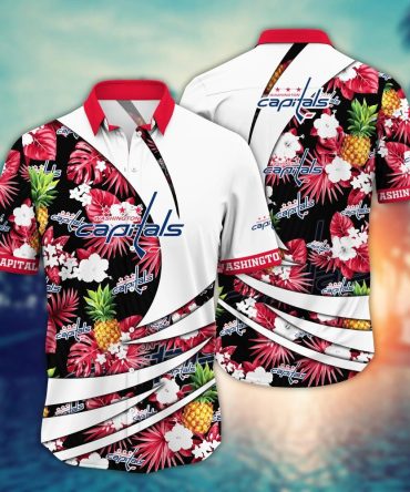 Washington Capitals Nhl Hawaiian Shirt Getaways Aloha Shirt
