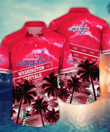 Washington Capitals Nhl Hawaiian Shirt Long Daystime Aloha Shirt