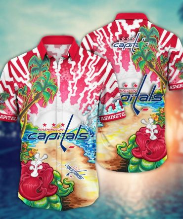 Washington Capitals Nhl Hawaiian Shirt Sunscreentime Aloha Shirt