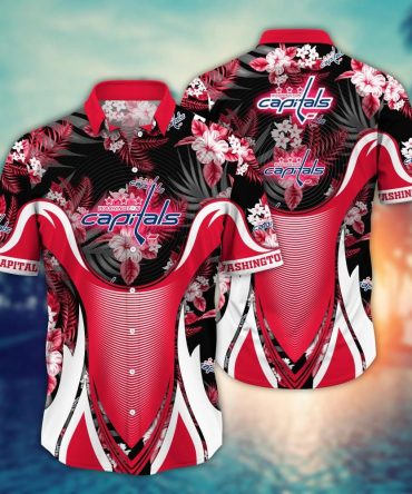 Washington Capitals Nhl Hawaiian Shirt Sunshine Aloha Shirt