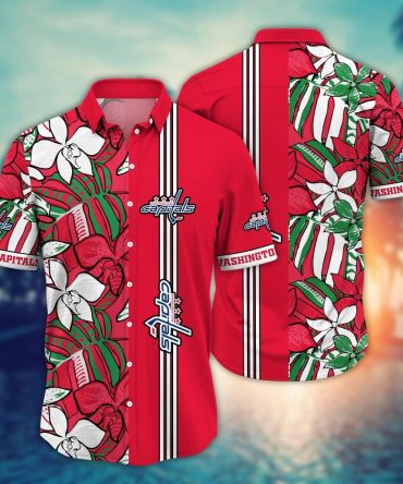 Washington Capitals Nhl Hawaiian Shirt Vacation Aloha Shirt