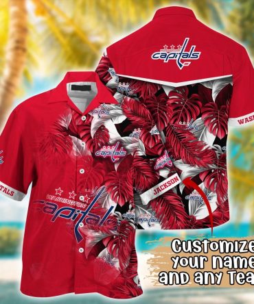 Washington Capitals Nhl Summer Hawaii Shirt And Tshirt Custom Aloha Shirt