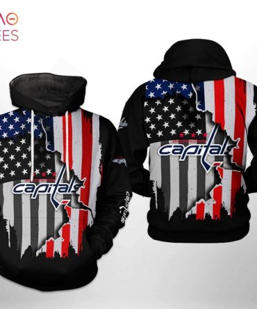 Washington Capitals Nhl Us Flag Team 3D Printed Hoodie