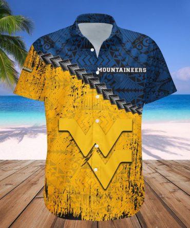 West Virginia Mountaineers Hawaii Shirt Grunge Polynesian Tattoo – Ncaa