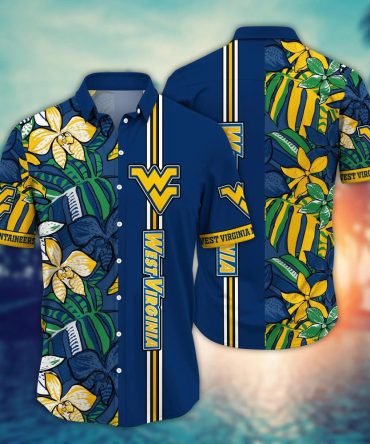 West Virginia Mountaineers Ncaa Hawaiian Shirt Air Conditioning Aloha Shirt