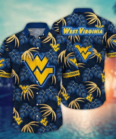 West Virginia Mountaineers Ncaa Hawaiian Shirt Beach Fun Aloha Shirt