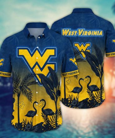 West Virginia Mountaineers Ncaa Hawaiian Shirt Mid-Yeartime Boots And Ball Game Shirts