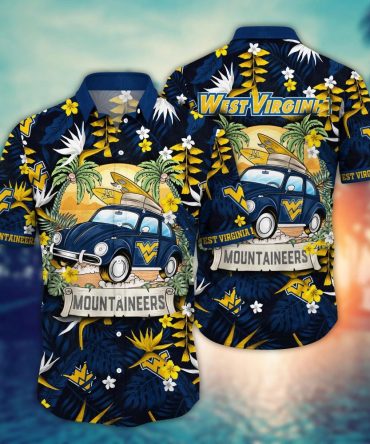 West Virginia Mountaineers Ncaa Hawaiian Shirt Mid-Yeartime Knockout Game Shirts