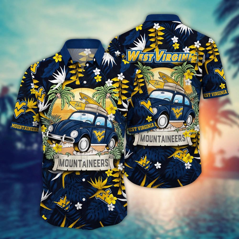 West Virginia Mountaineers Ncaa Hawaiian Shirt Mid-Yeartime Knockout Game Shirts