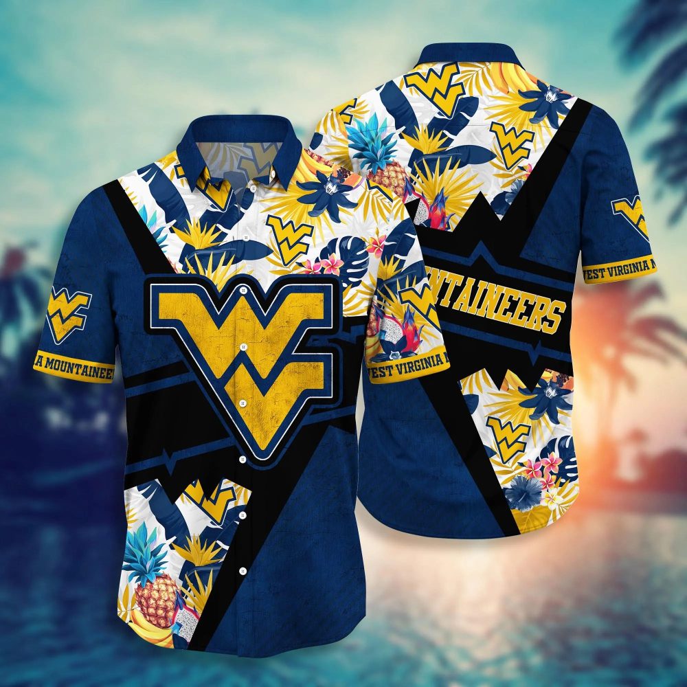 West Virginia Mountaineers Ncaa Hawaiian Shirt Summer Fruits Aloha Shirt