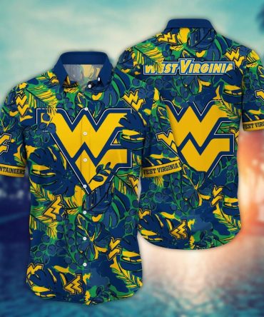 West Virginia Mountaineers Ncaa Hawaiian Shirt Tropical Aloha Shirt
