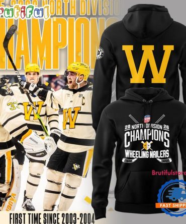 Wheeling Nailers 2026 North Division Champions Limited Edition Hoodie