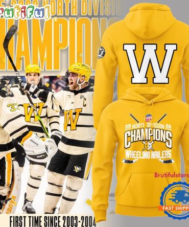 Wheeling Nailers 2026 North Division Champions Logo Team Design Hoodie