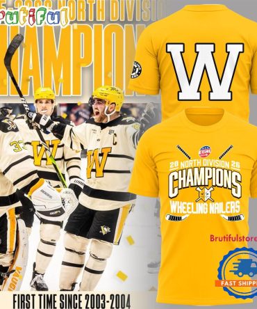 Wheeling Nailers 2026 North Division Champions Logo Team Design T Shirt
