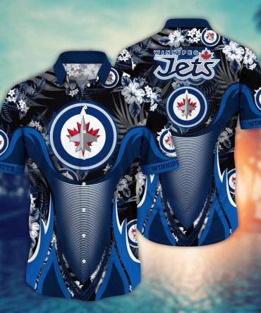 Winnipeg Jets Nhl Hawaiian Shirt Vacation Time Aloha Shirt