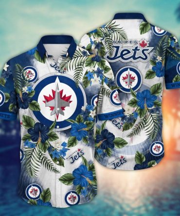 Winnipeg Jets Nhl Hawaiian Shirt Vacationtime Aloha Shirt