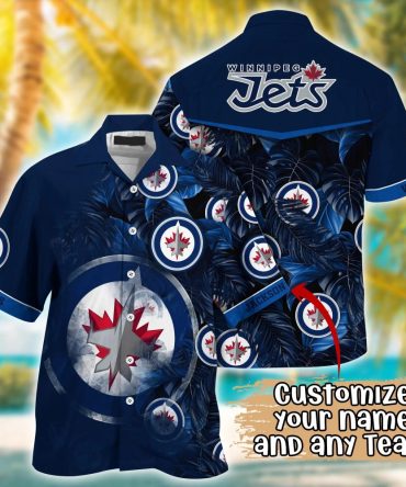 Winnipeg Jets Nhl Summer Hawaii Shirt And Tshirt Custom Aloha Shirt