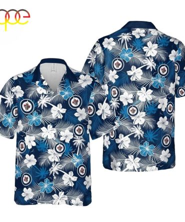 Winnipeg Jets Tropical Bloom Summer Hawaiian Shirt