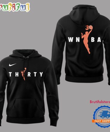 Wnba Celebrates Season 30 Limited Edition Black Hoodie