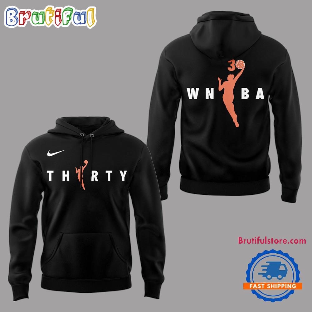 Wnba Celebrates Season 30 Limited Edition Black Hoodie
