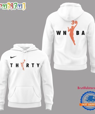 Wnba Celebrates Season 30 Limited Edition White Hoodie