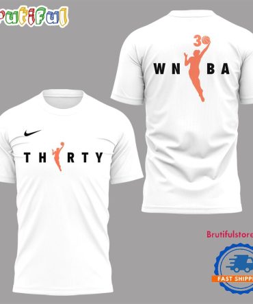 Wnba Celebrates Season 30 Limited Edition White T Shirt
