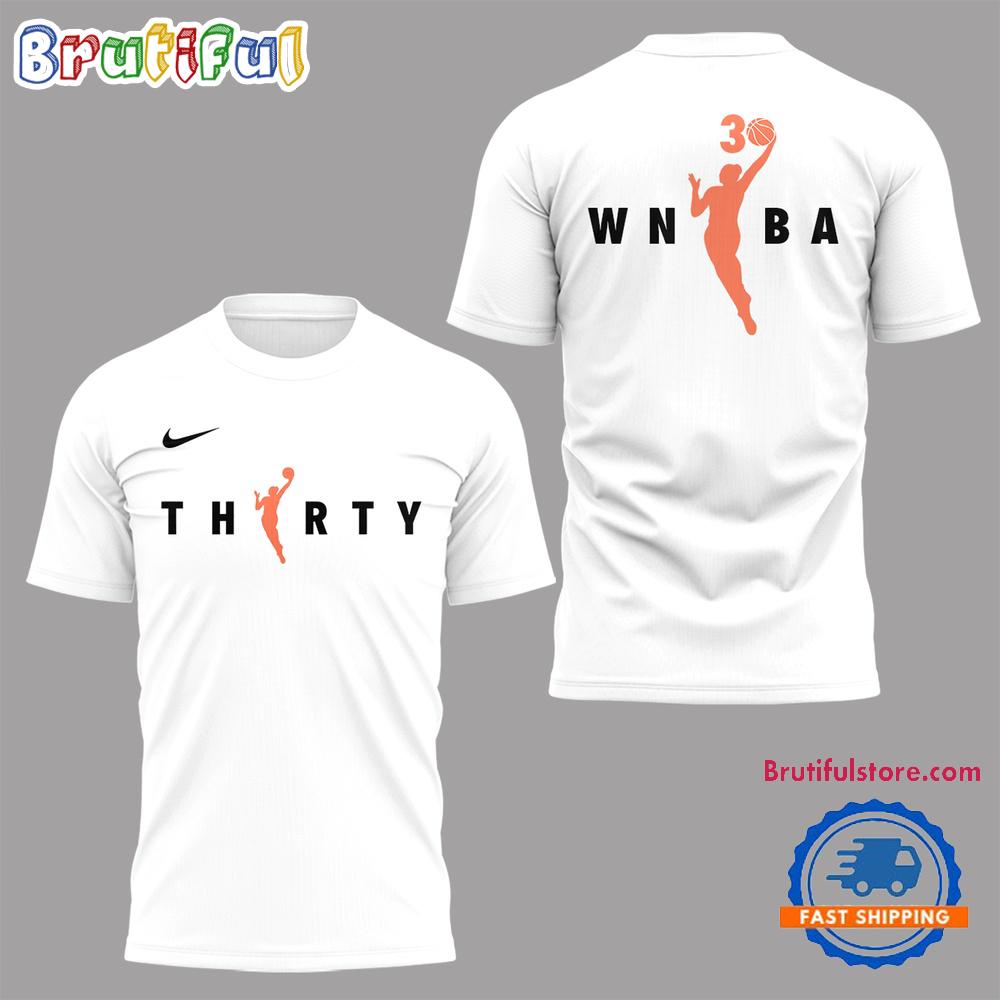 Wnba Celebrates Season 30 Limited Edition White T Shirt