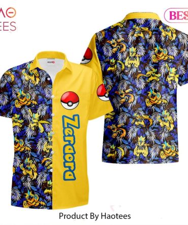 Zeraora Hawaiian Shirts Custom Anime Merch Clothes For Men Women Hot Trend 2023