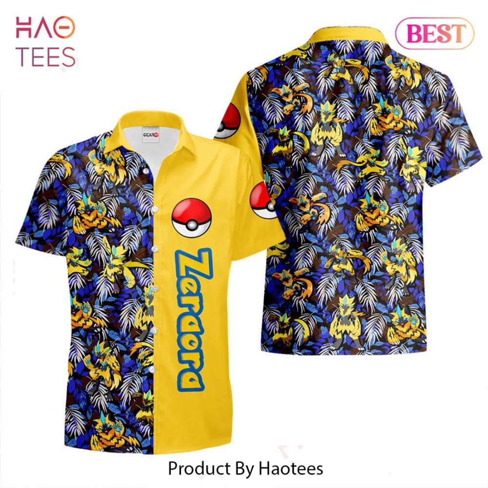 Zeraora Hawaiian Shirts Custom Anime Merch Clothes For Men Women Hot Trend 2023