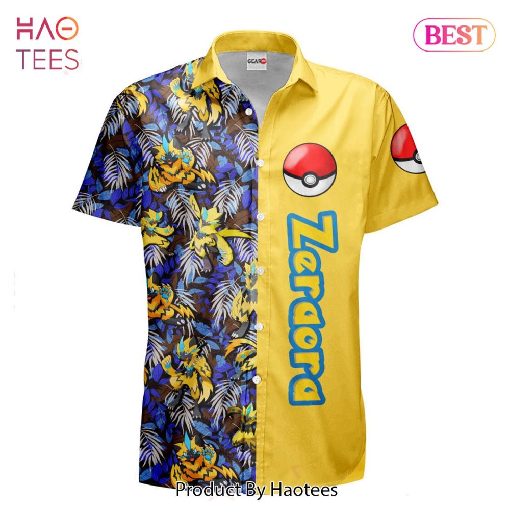 Zeraora Hawaiian Shirts Custom Anime Merch Clothes For Men Women Hot Trend 2023 - Image 2