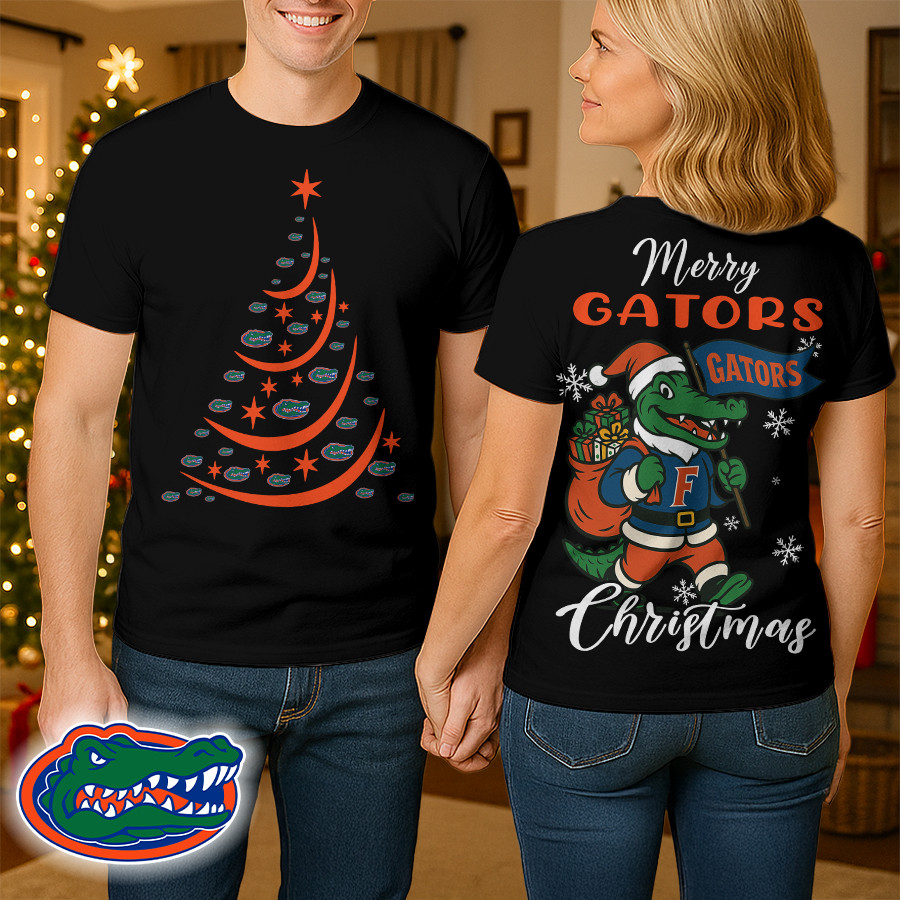 Florida Gators , Premium Ncaa Merry Christmas 3D Shirt Hi