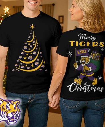 Lsu Tigers , Premium Ncaa Merry Christmas 3D Shirt Hi