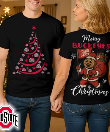 Ohio State Buckeyes , Premium Ncaa Merry Christmas 3D Shirt Hi