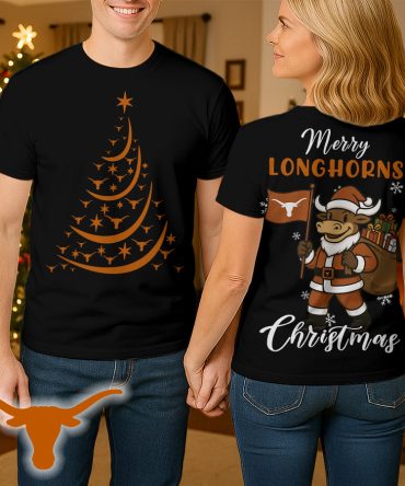Texas Longhorns , Premium Ncaa Merry Christmas 3D Shirt Hi
