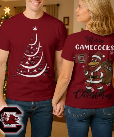South Carolina Gamecocks , Premium Ncaa Merry Christmas 3D Shirt Hi