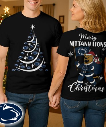 Penn State Nittany Lions , Premium Ncaa Merry Christmas 3D Shirt Hi