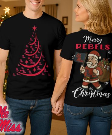 Ole Miss Rebels , Premium Ncaa Merry Christmas 3D Shirt Hi