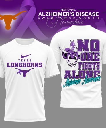 Texas Longhorns , Premium Ncaa Alzheimer Awareness November T-Shirt Mm