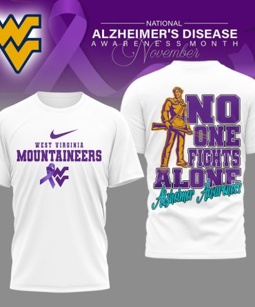 West Virginia Mountaineers , Premium Ncaa Alzheimer Awareness November T-Shirt Mm