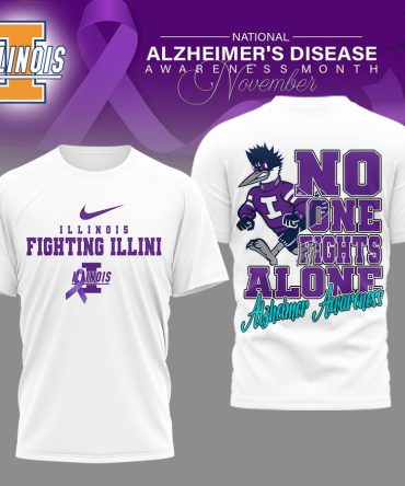 Illinois Fighting Illini , Premium Ncaa Alzheimer Awareness November T-Shirt Mm