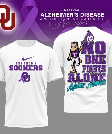 Oklahoma Sooners , Premium Ncaa Alzheimer Awareness November T-Shirt Mm